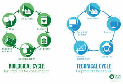 Cradle to Cradle biological and technical cycles by EPEA.