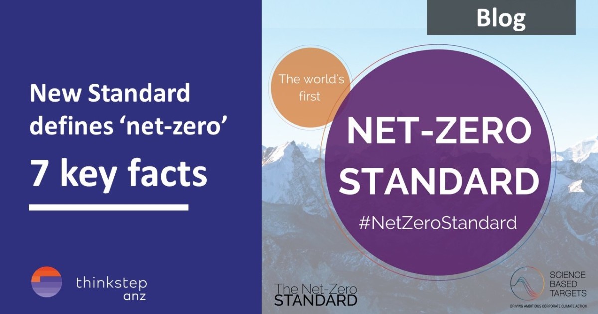 New Standard for sciencebased targets defines thinkstepanz