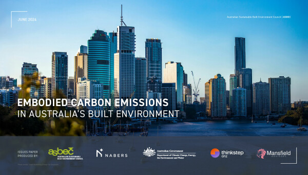 ASBEC's Issue Paper: Embodied Carbon in Australia's Build Environment