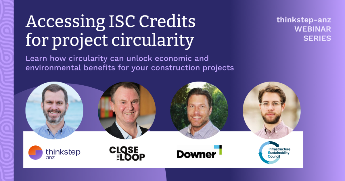 Accessing ISC credits for project circularity